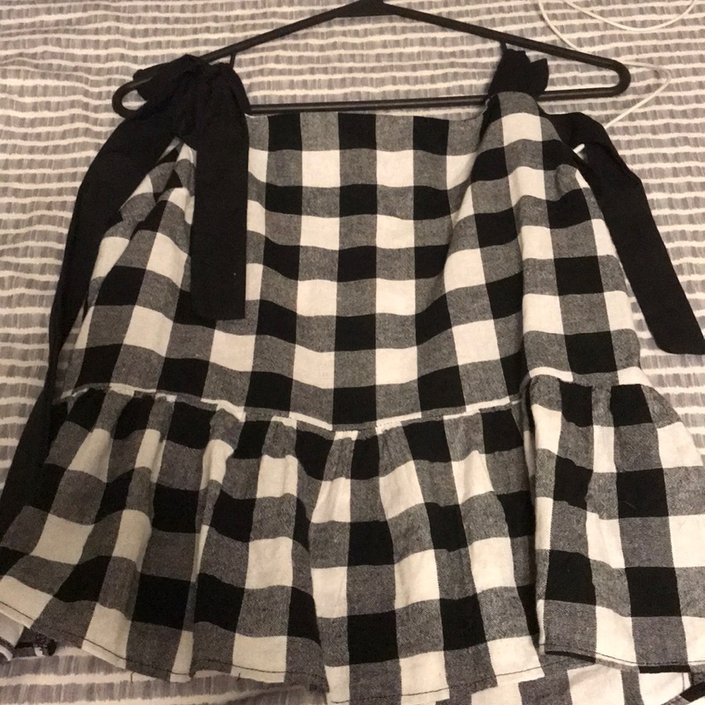 checkered tank top